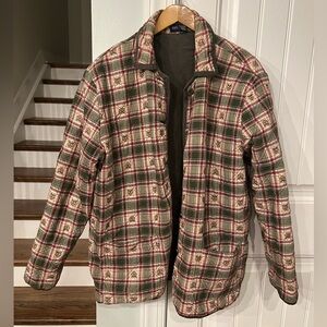 Krazy Kat Reversible Quilted Apple Plaid Jacket XXL Cottagecore Fall Cozy